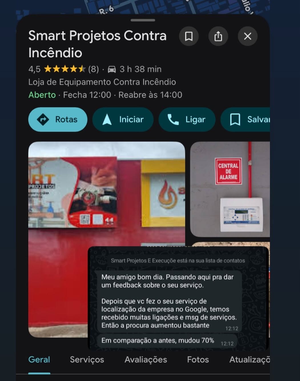 Depoimento do cliente Smart Projetos Contra Incêndio